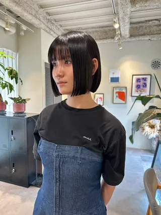 ショート HANAME 原宿美容室のヘアスタイル