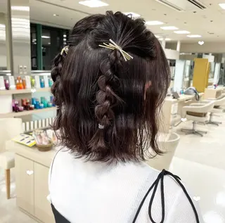 ヘアアレンジ ボブ ·˖Reika·˖✩のヘアスタイル
