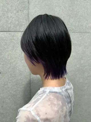 ショート カラー 🪞きら艶ロング カラー🩶 azuのヘアスタイル