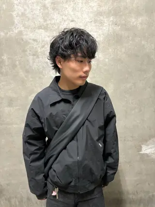 パーマ メンズ 【メンズショート 特化】村斎　伶次のヘアスタイル