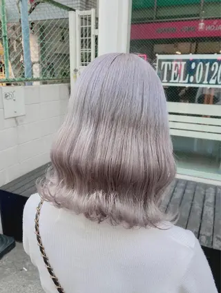 ミディアム 🤍ムラ修正ブリーチ 🤍原宿/YUUのヘアスタイル