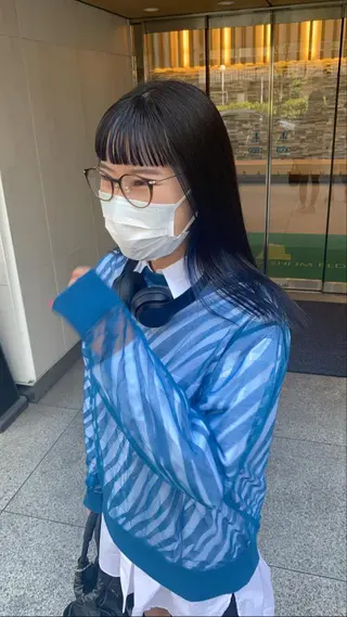 ロング デザインカラー/ボブ ブリーチカラー/ユリのヘアスタイル