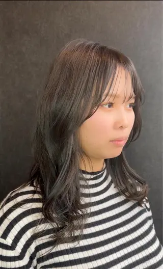 ロング 菊池 幹のヘアスタイル