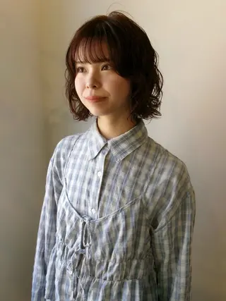 ミディアム パーマ JOULE'S natsukiのヘアスタイル