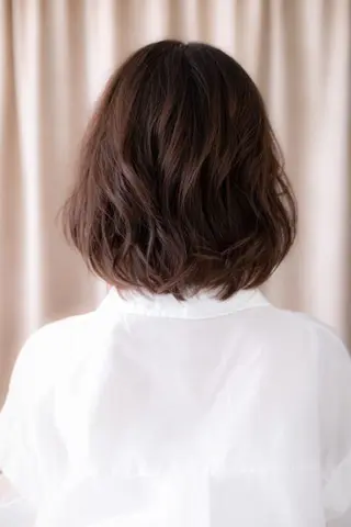 ミディアム カラー パーマ クセ毛解決💠艶髪 縮毛矯正💠棚村竜太のヘアスタイル