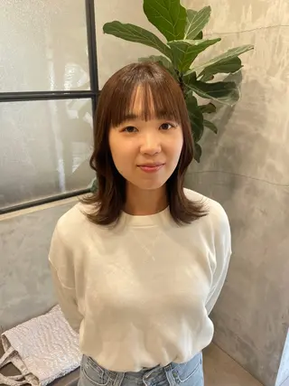 ミディアム 佐藤 由依/透明感カラーのヘアスタイル