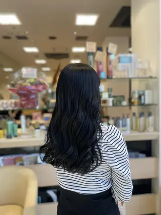 ロング クロスパーマ/うる艶 カラー/Kurumiのヘアスタイル