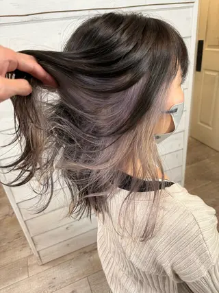 セミロング 下島 優人のヘアスタイル