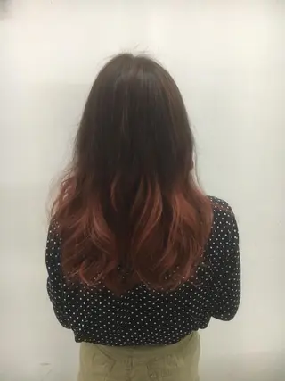 セミロング カラー 東條 克義のヘアスタイル