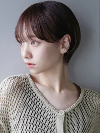 ショート レディースパーマ モデル募集RIKOのヘアスタイル