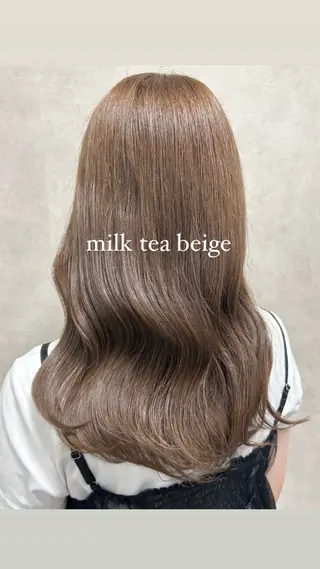 ロング カラー Rin♡透明感ピンク 🎀白肌ラベンダーのヘアスタイル