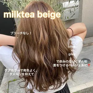 セミロング カラー 赤み消し韓国ヘア レイヤー縮毛🤍渡邉のヘアスタイル