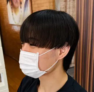 ミディアム メンズ 焼津メンズパーマ特化 大石雄生のヘアスタイル