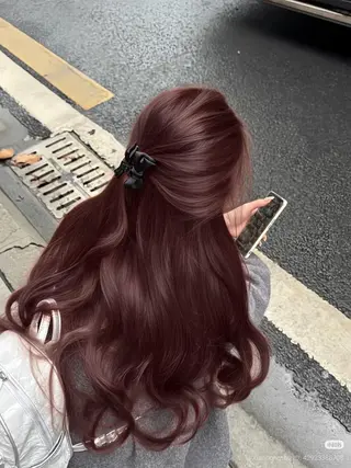 ロング カラー ♥️暖色カラ ー♥️由夏のヘアスタイル