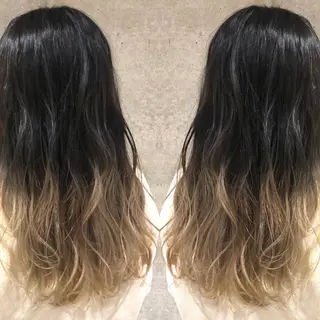 ミディアム カラーモデル募集中 美容室ハピスのヘアスタイル