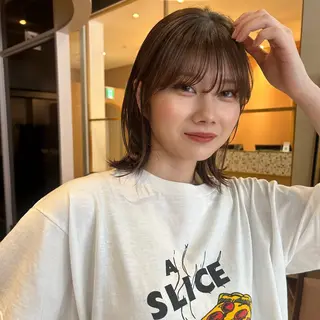 ミディアム カラー 🐢ダブルカラー🐢 透明感/このかのヘアスタイル