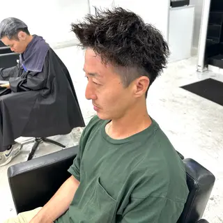 ショート パーマ メンズ 【メンズパーマ特化】 🍏網中勇喜のヘアスタイル