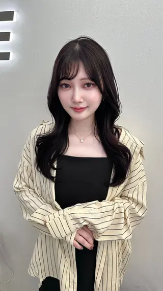ロング カラー ヘアアレンジ 大人っぽ中韓レディ ヘア🤍MAOのヘアスタイル