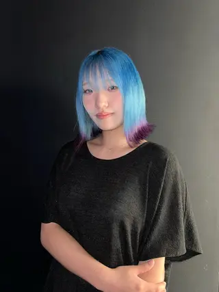 ミディアム 🎀ブリーチカラー 🎀なつのヘアスタイル