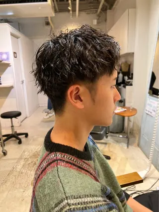 パーマ メンズ あだち 寺田町のヘアスタイル