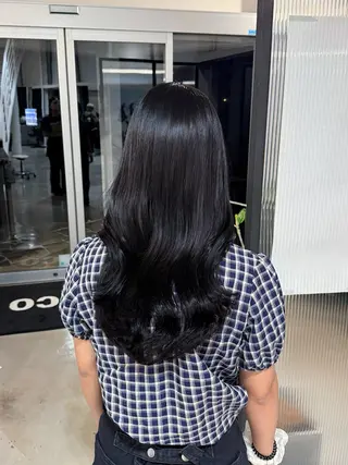 ロング カラー 韓国ヘア/透明感カラ ー/メンズレディースのヘアスタイル