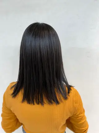 セミロング カラー 岡本 拓朗のヘアスタイル