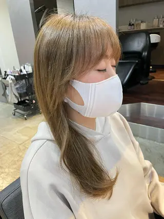 ミディアム カラー ノンダメージサロン/ 豊中/美容室のヘアスタイル