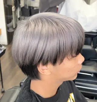 ショート カラー メンズ Taisei/ ブリーチモデル様募集のヘアスタイル