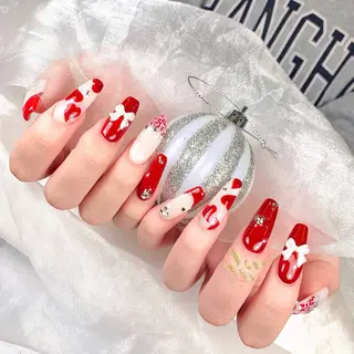 ロング Mika nail salon 鶯谷のネイルデザイン