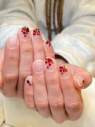 ショート カラー ネイル 森 瑞紀のネイルデザイン