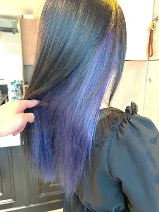ロング カラー ヘアアレンジ 🌈インナーカラー ‘ショウマ’🌈のヘアスタイル