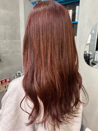 ロング カラー 中西 彩愛のヘアスタイル