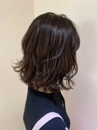 ミディアム カラー ヘアアレンジ 店長/ 加藤 流菜のヘアスタイル