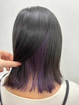 カラー 透明感♡くすみカラー shiori/小岩のヘアスタイル