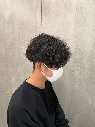 ミディアム パーマ メンズ 瀧野 翔吾【メンズ特化】のヘアスタイル