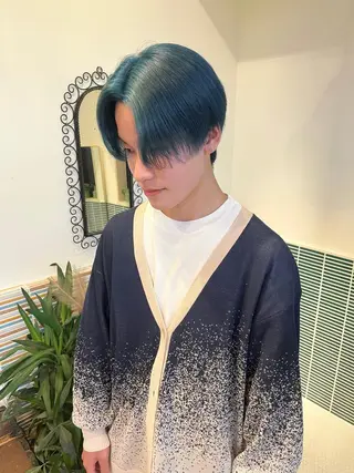 ショート カラー メンズ 🩷ハイトーン透明感 レイヤー🩷ユリカのヘアスタイル