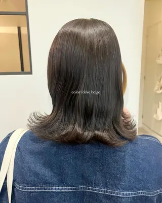 ミディアム カラー natsu/梅田 /透明感/艶髪のヘアスタイル