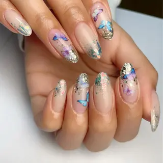 セミロング ネイル 下妻ネイルサロン/ 持ちの良いネイルのネイルデザイン
