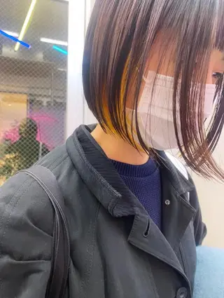 ミディアム カラー タカノ ノゾミのヘアスタイル