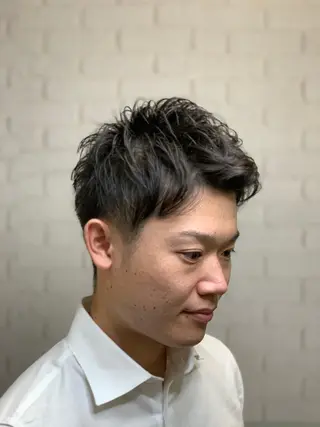 ミディアム 田中 心のヘアスタイル