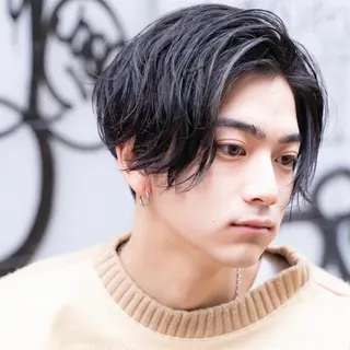 ショート カラー パーマ メンズ アイブロウ 丁寧なカウンセリング 🌿Chiemi🌿のヘアスタイル