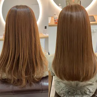 ロング カラー ヘアアレンジ キッズ 横浜関内髪質改善 re:Magoのヘアスタイル