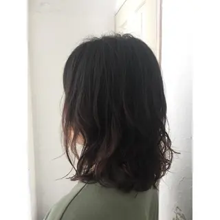 セミロング カラー fio マナミのヘアスタイル