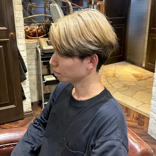 カラー メンズ 🐺イノウエ サキ🐺のヘアスタイル