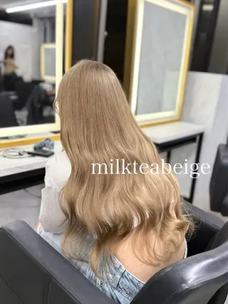 ロング カラー エクステ🩵ブリーチ 韓国ヘア🩵KAEのヘアスタイル