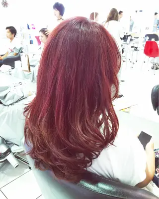 ミディアム セミロング カラー 青木 茂樹⭐️ 透明感カラーのヘアスタイル