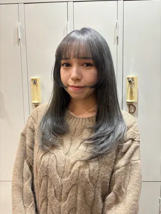 ロング 🧸似合わせデザイン ほそいけいこ🧸のヘアスタイル