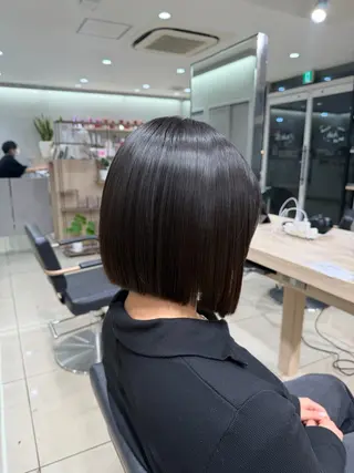 ミディアム パーマ 巖本 真希のヘアスタイル