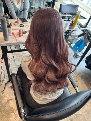 ロング カラー 韓国風レイヤーカット 🍒サンジキ アカリのヘアスタイル