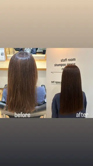 カラー 渋川 真奈のヘアスタイル